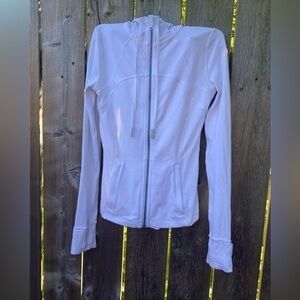 Lululemon hooded Nulu define jacket in white